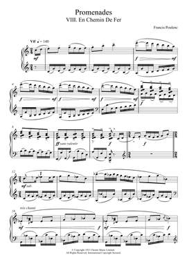 Francis Poulenc: Promenades - VIII. En Chemin De Fer