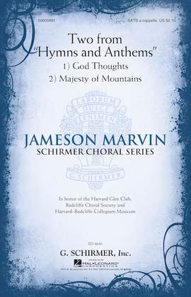 Jameson Marvin: Two from "Hymns and Anthems"