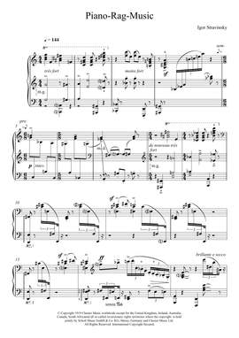 Igor Stravinsky: Piano Rag Music