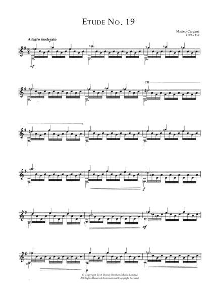 Matteo Carcassi: Etude No.19