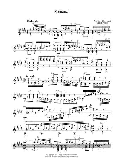 Matteo Carcassi: Romanza