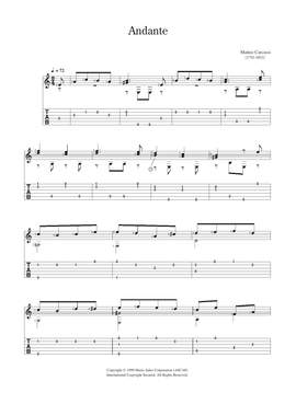 Matteo Carcassi: Andante