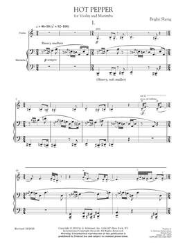 Bright Sheng: Hot Pepper (for Violin and Marimba)