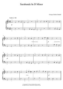 George Frideric Handel: Sarabande (from Harpsichord Suite in D Minor)