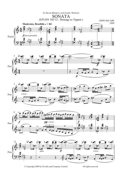 John McCabe: Sonata (Study No. 12)