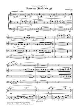 John McCabe: Berceuse (Study No. 13)