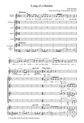 John Joubert: I Sing Of A Maiden