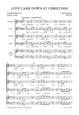 John Joubert: Love Came Down At Christmas