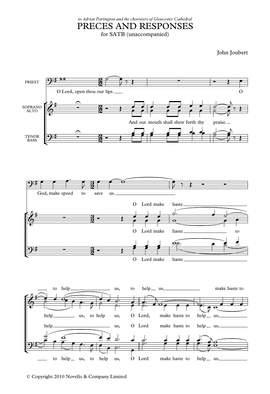 John Joubert: Preces and Responses