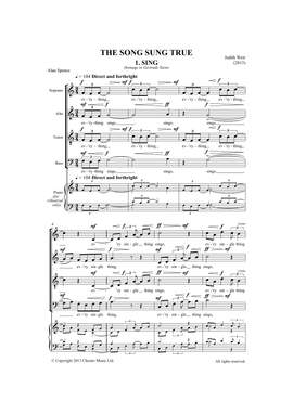 Judith Weir: Song Sung True