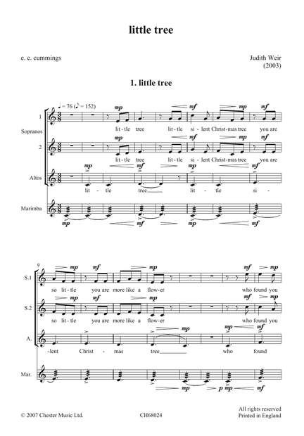 Judith Weir: Little Tree