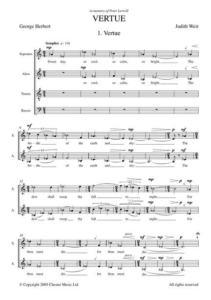 Judith Weir: Vertue