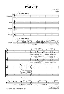 Judith Weir: Psalm 148