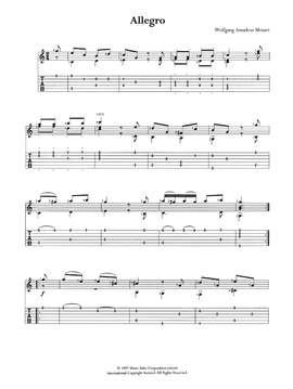 Wolfgang Amadeus Mozart: Allegro K3