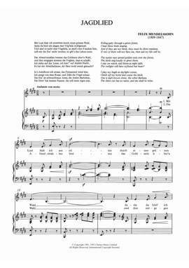 Felix Mendelssohn: Jagdlied