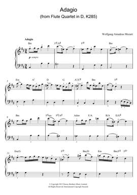 Wolfgang Amadeus Mozart: Adagio (from Flute Quartet In D, K285)