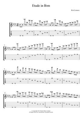 Kris Lennox: Etude In B Flat Minor