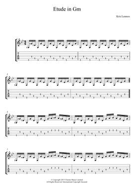 Kris Lennox: Etude In Gm