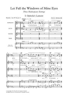 Paul Mealor: Let Fall The Windows Of Mine Eyes
