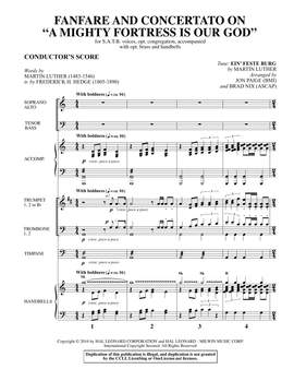 Brad Nix: Fanfare and Concertato on A Mighty Fortress Is Our God - Full Score