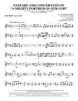 Brad Nix: Fanfare and Concertato on A Mighty Fortress Is Our God - Bb Trumpet 1,2