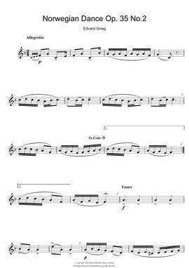 Edvard Grieg: Norwegian Dance No. 2 Op. 35