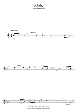 Johannes Brahms: Lullaby