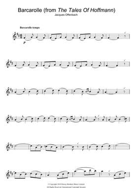 Jacques Offenbach: Barcarolle (from The Tales Of Hoffmann)