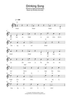 Dorothy Donnelly: Drinking Song
