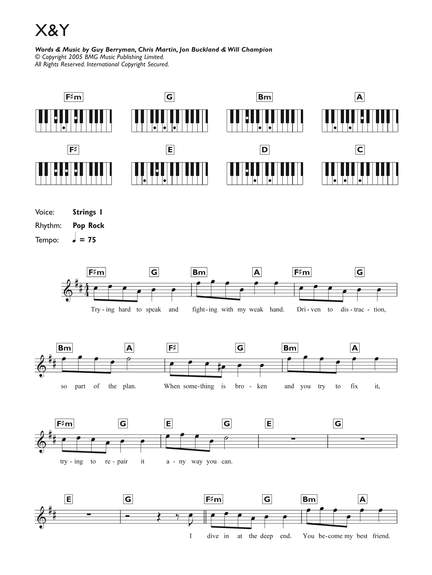 Coldplay: X and Y