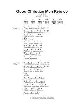 Traditional Carol: Good Christian Men Rejoice