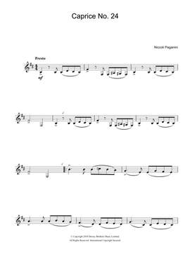 Niccolo Paganini: Caprice No. 24