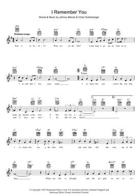 Johnny Mercer: I Remember You