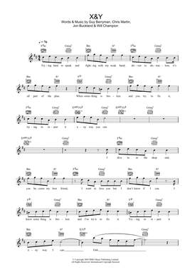 Coldplay: X and Y