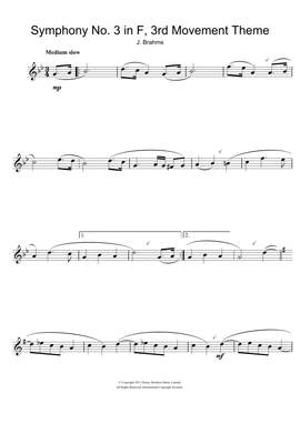 Johannes Brahms: Symphony No. 3 In F Major (3rd movement)