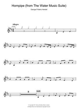 George Frideric Handel: Hornpipe (from The Water Music Suite)