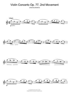 Johannes Brahms: Violin Concerto (2nd Movement)