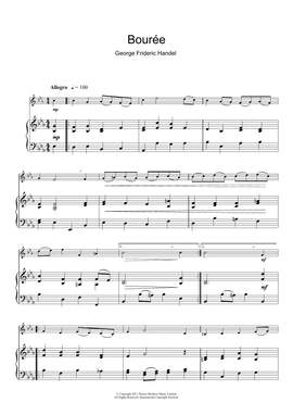 George Frideric Handel: Bouree In G Major