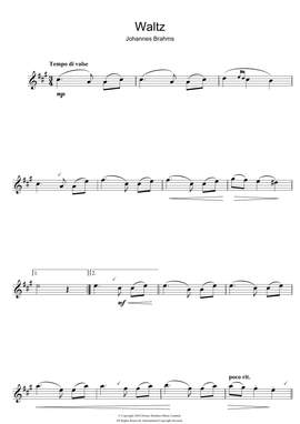 Johannes Brahms: Waltz Op. 39, No. 15