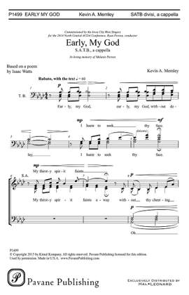Kevin A. Memley: Early, My God