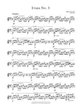 Matteo Carcassi: Etude No. 3