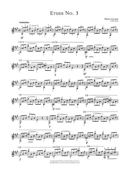 Matteo Carcassi: Etude No. 3