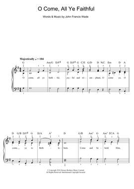 Traditional Carol: O Come All Ye Faithful