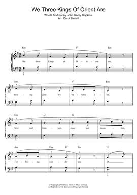 Traditional Carol: We Three Kings Of Orient Are