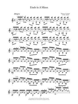 Mauro Giuliani: Etude In A Minor