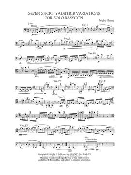 Bright Sheng: Seven Short Yadhtrib Variations
