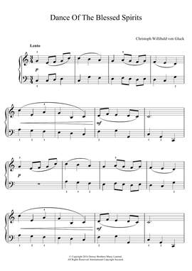 Christoph Willibald von Gluck: Dance Of The Blessed Spirits (from Orfeo ed Euridice)
