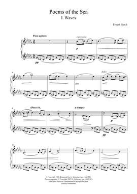 Ernest Bloch: Waves (from Poems Of The Sea)