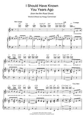 Hoagy Carmichael: I Should Have Known You Years Ago