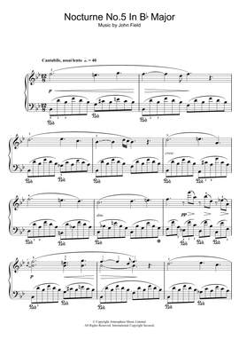 John Field: Nocturne No.5 In B Flat Major